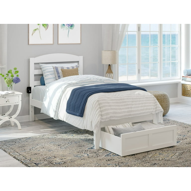 White bed frame twin xl discount