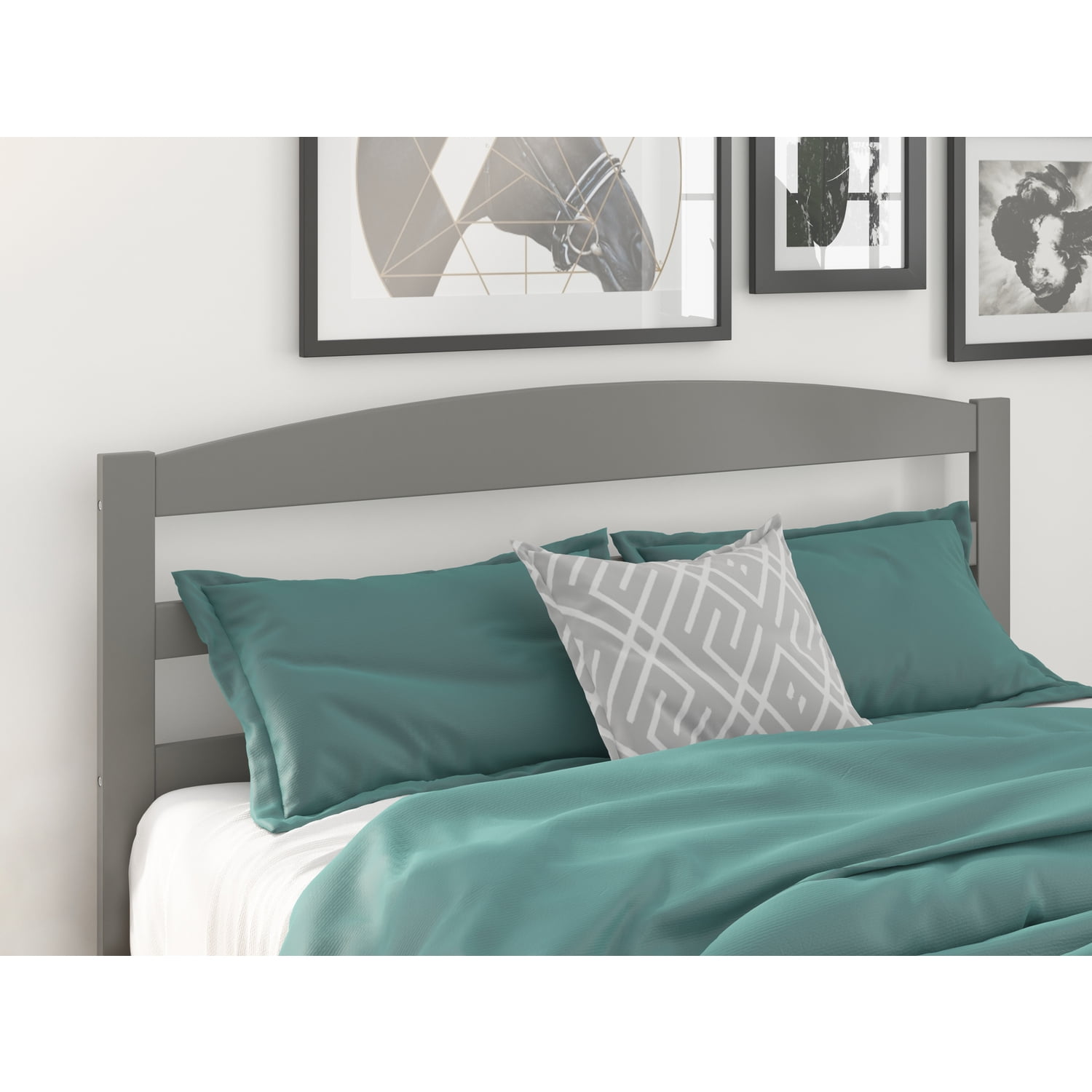 AFI Oxford Twin Size Headboard In White With Attachable USB Charger - Modern Rustic Design 3 thumbnail image