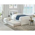 thumbnail image 1 of AFI Warren Solid Wood Twin Bed w/ Footboard & Twin Trundle in White, 1 of 4