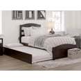 thumbnail image 1 of AFI Warren Twin Wood Platform Bed with Headboard Footboard & Twin Trundle, Espresso, 1 of 14