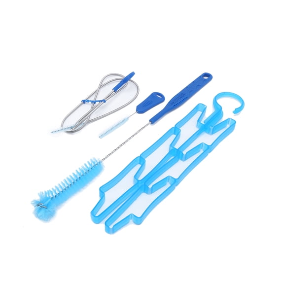 AFISHTOUR 4 in 1 Water Bladder Tube Brush Cleaning Kit Hydration Bladder Water Bag Cleaner Set (Blue)