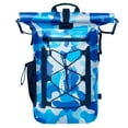 thumbnail image 1 of AFISHTOUR Waterproof Backpack, 35L Roll-Top Floating Dry Bag Backpack for Kayaking, Hiking (Blue), 1 of 9