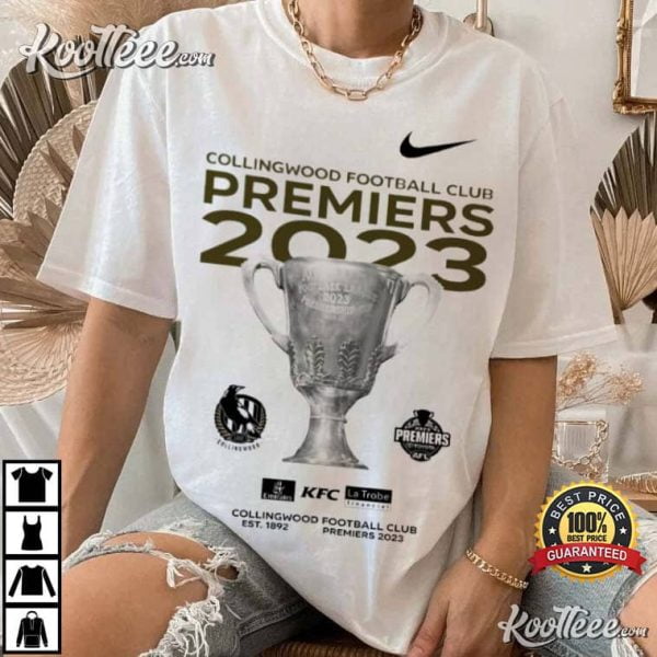 AFL 2023 Collingwood Football Club Premiers TShirt