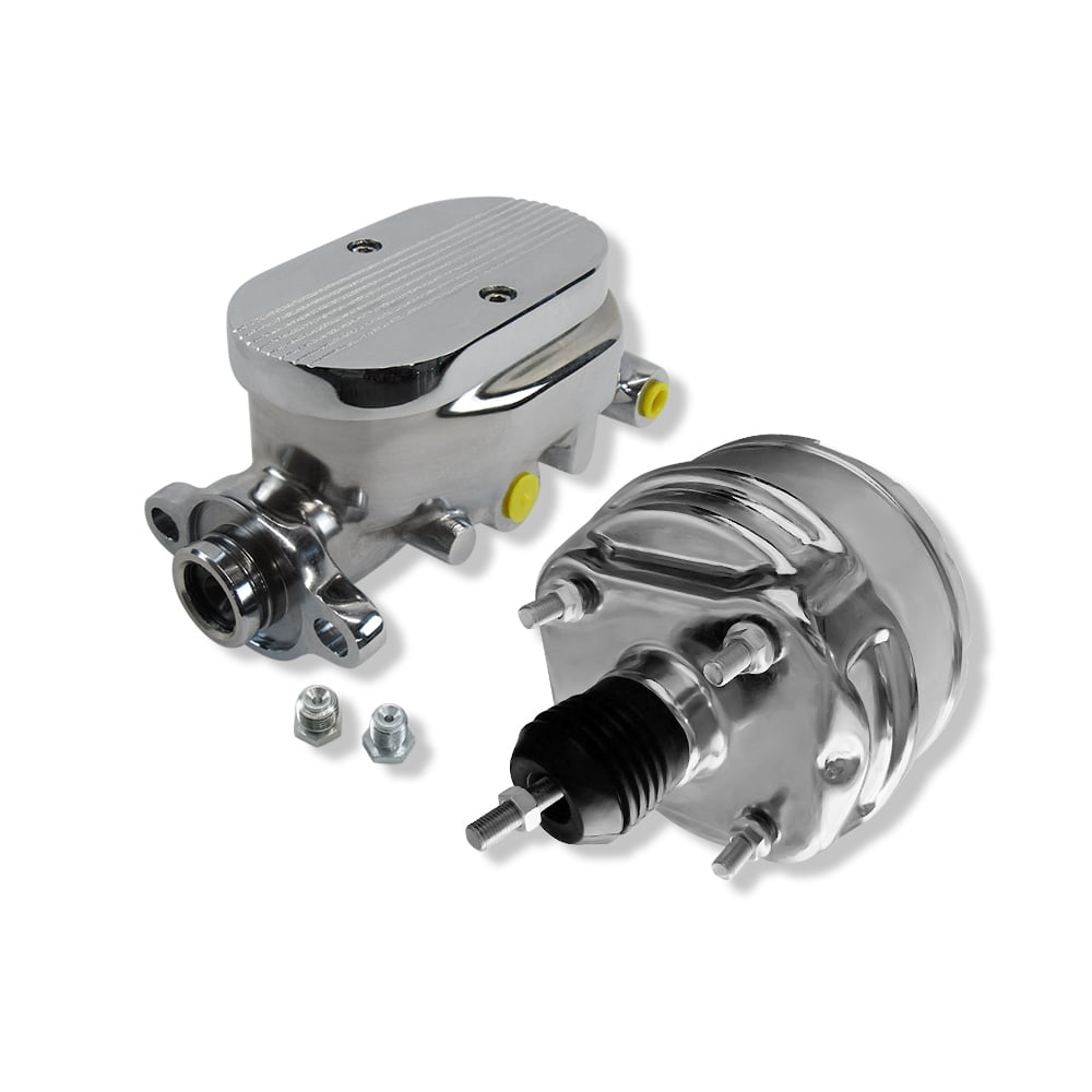 Gearhead Chrome 8" Dual Power Brake Booster & Master Cylinder For 1962–1974 Mopar B-Body – Return, Like New