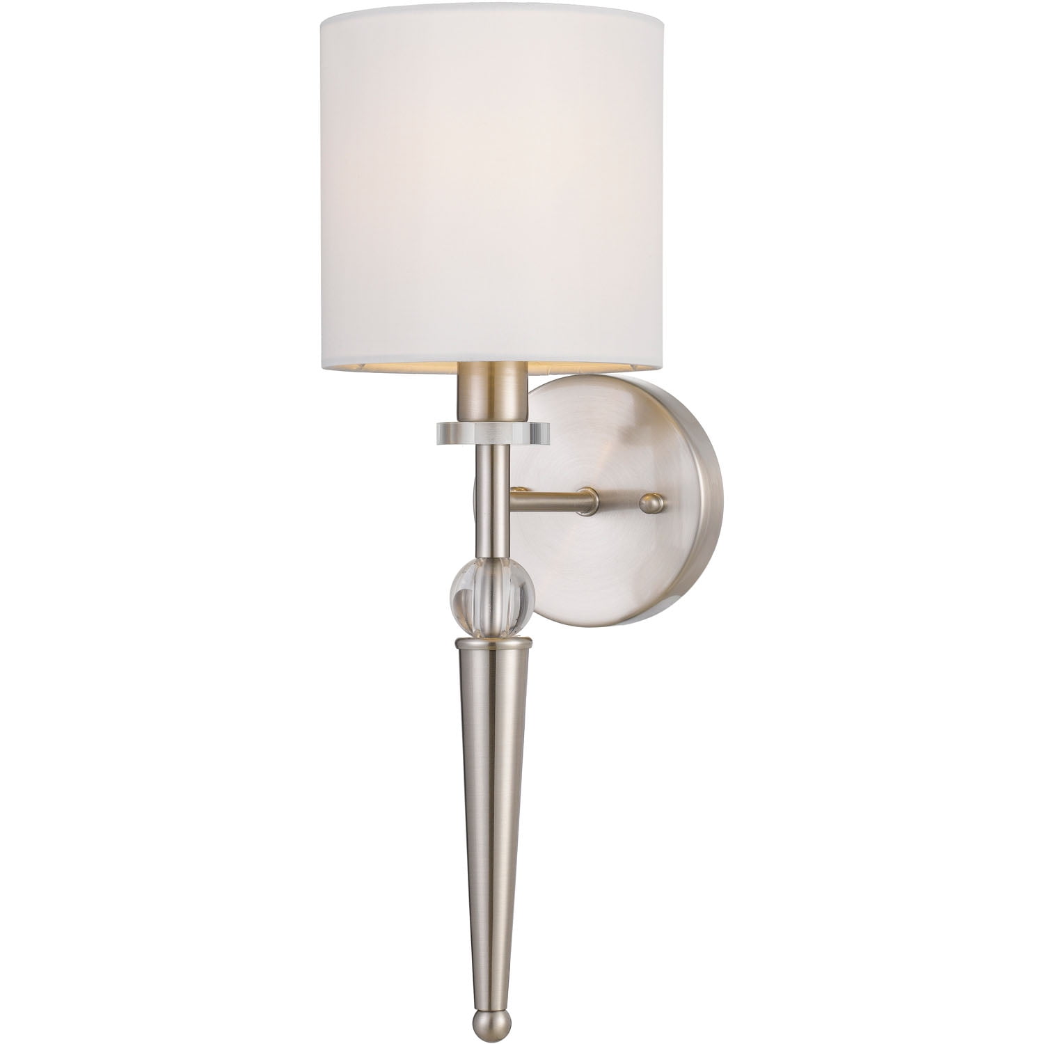 AFLighting Energy Efficient Satin Nickel Hallway, Entryway & Vanity Wall Sconce