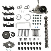 AFM DOD Camshaft Rocker Arm Lifter Kit Oil Pan Alignment Tool Oil & Water Pump Timing Chain For Chevrolet Tahoe Silverado 1500 GMC Yukon Envoy Buick Rainier 4.8L 5.3L 07-13 12625436 12569167