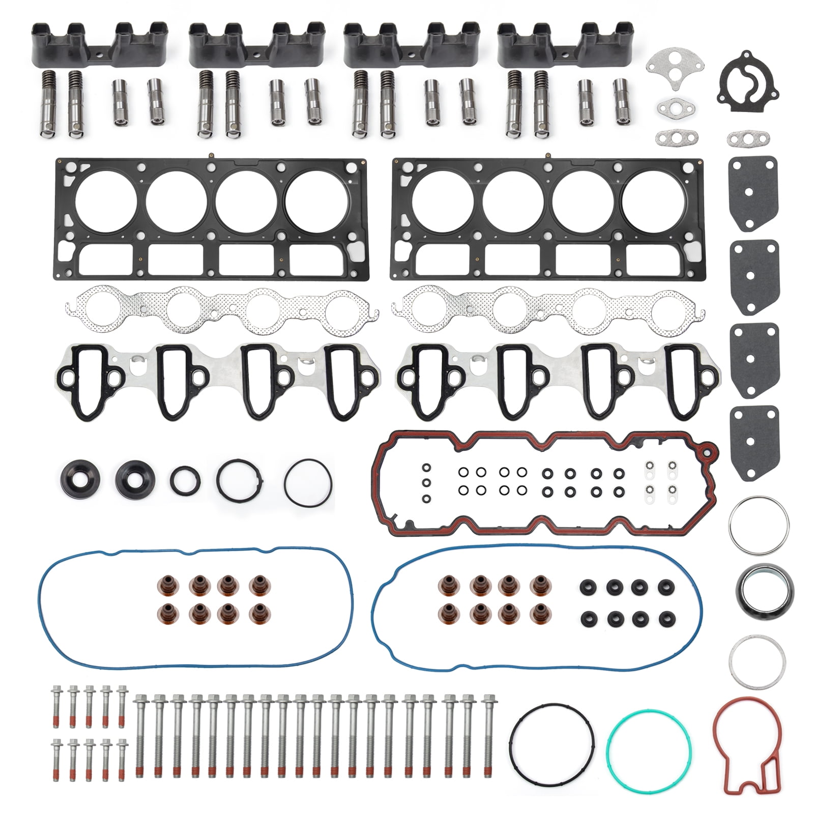 AFM Lifter & Head Gasket Kit for 2005-2014 Chevy Silverado Tahoe GMC Sierra 5.3L V8 (8 AFM + 8 Standard Lifters)