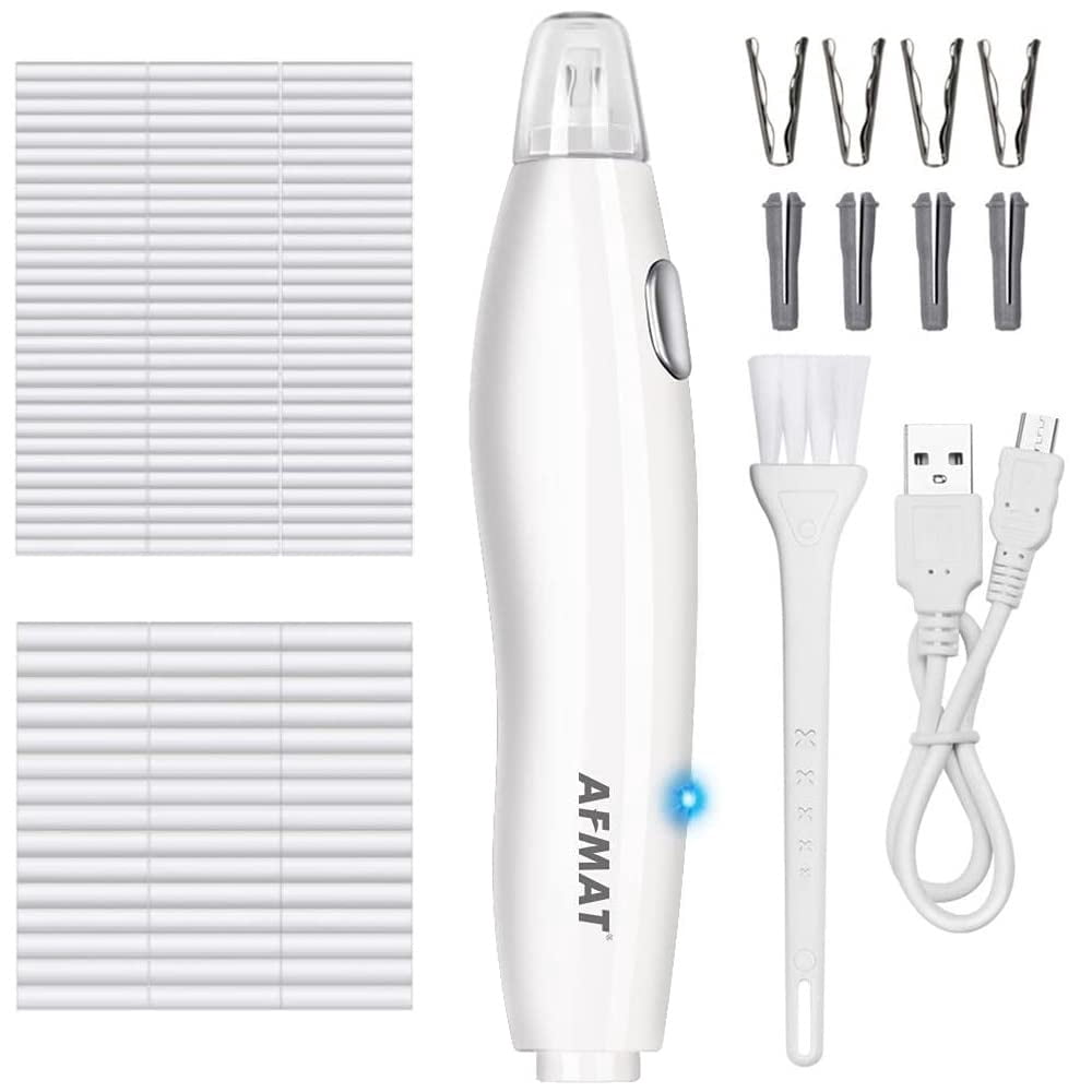 AFMAT Electric Pencil Sharpener & Rechargeable Eraser Kit - Auto Stop, Fast Sharpen For 6-12mm Pencils