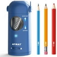thumbnail image 1 of AFMAT Electric Pencil Sharpener, Fully Automatic Pencil Sharpener for Colored Pencils 7-11.5mm, Auto in & Out, Rechargeable Hands-Free Pencil Sharpener for Large Pencils, Blue, 1 of 6