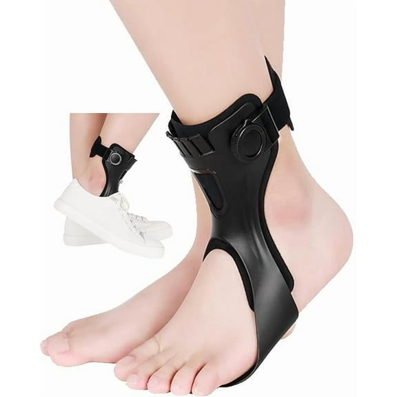 AFO Drop Foot Brace for WalkingAnkle Brace - Relieve Pain, Enhance Stability for Foot Pain, Sprained Ankle, Achilles Tendonitis, Men and Women -----Left Medium