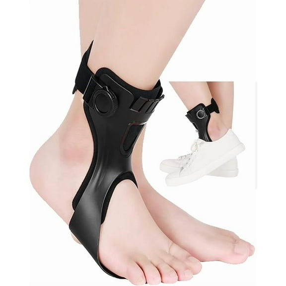 AFO Drop Foot Brace for WalkingAnkle Brace - Relieve Pain, Enhance Stability for Foot Pain, Sprained Ankle, Achilles Tendonitis, Men and Women -----Right  Large