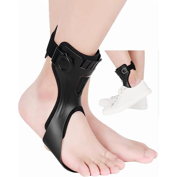 AFO Drop Foot Brace for WalkingAnkle Brace - Relieve Pain, Enhance Stability for Foot Pain, Sprained Ankle, Achilles Tendonitis, Men and Women -----Right X-Large