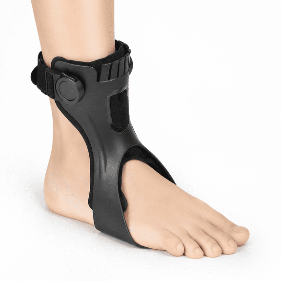 AFO Foot Drop Brace AFO Brace Drop Foot Orthosis for Hemiplegia Stroke Varus Foot Improve Walking Gait, Effective Relieve Pain for Walking with Shoes, Lightweight & Invisible ( Right foot , M )