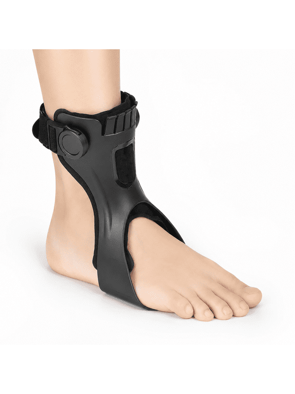 AFO Foot Drop Brace AFO Brace Drop Foot Orthosis for Hemiplegia Stroke Varus Foot Improve Walking Gait, Effective Relieve Pain for Walking with Shoes, Lightweight & Invisible ( Right foot , M )