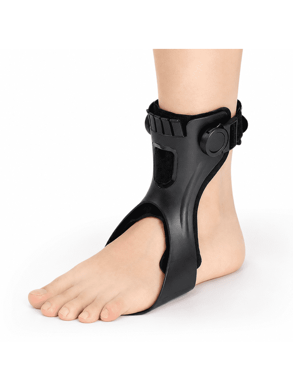AFO Foot Drop Brace AFO Brace Drop Foot Orthosis for Hemiplegia Stroke Varus Foot Improve Walking Gait, Effective Relieve Pain for Walking with Shoes, Lightweight & Invisible ( Left foot , M)