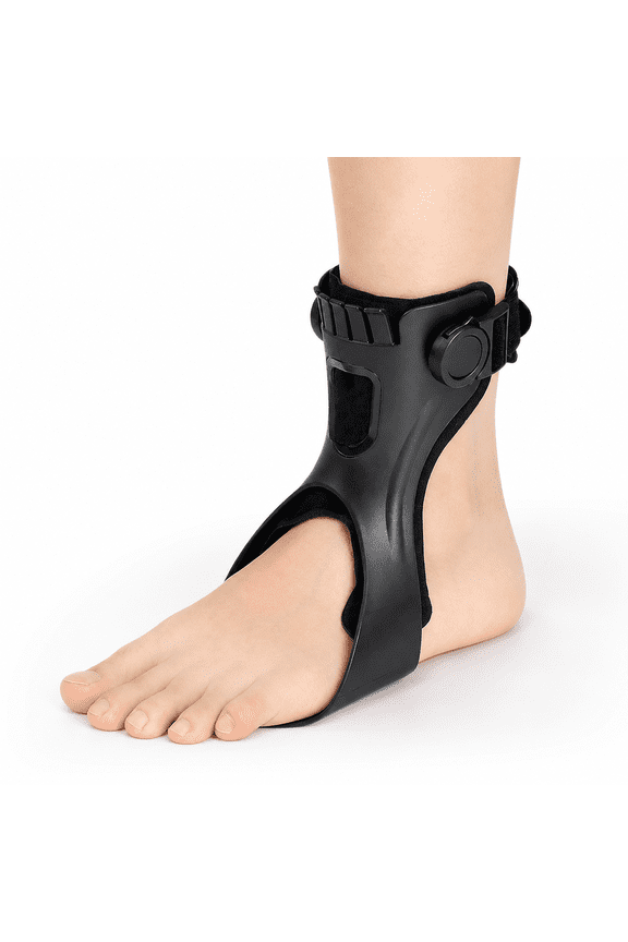 AFO Foot Drop Brace AFO Brace Drop Foot Orthosis for Hemiplegia Stroke Varus Foot Improve Walking Gait, Effective Relieve Pain for Walking with Shoes, Lightweight & Invisible ( Left foot , M)