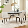 thumbnail image 1 of AFO Modern Dining Chairs Set of 4, Fabric Side Dining Room Chairs with Wood Legs for Kitchen Dining Room Restaurant , Beige, 1 of 8