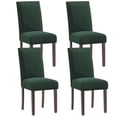 thumbnail image 1 of AFO Upholstered Dining Chairs Set of 4, Fabric Kitchen Side Chairs with Solid Wood Legs, Green, 1 of 7