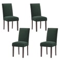 thumbnail image 1 of AFO Upholstered Dining Chairs Set of 4, Fabric Kitchen Side Chairs with Solid Wood Legs, Green, 1 of 7