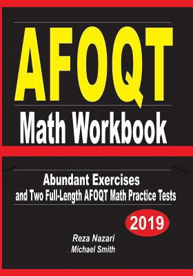 Pre-Owned AFOQT Math Workbook: Abundant Exercises and Two Full-Length ...