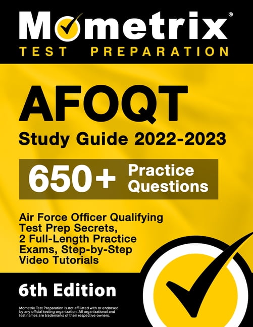 AFOQT Study Guide 20222023 Air Force Officer Qualifying Test Prep