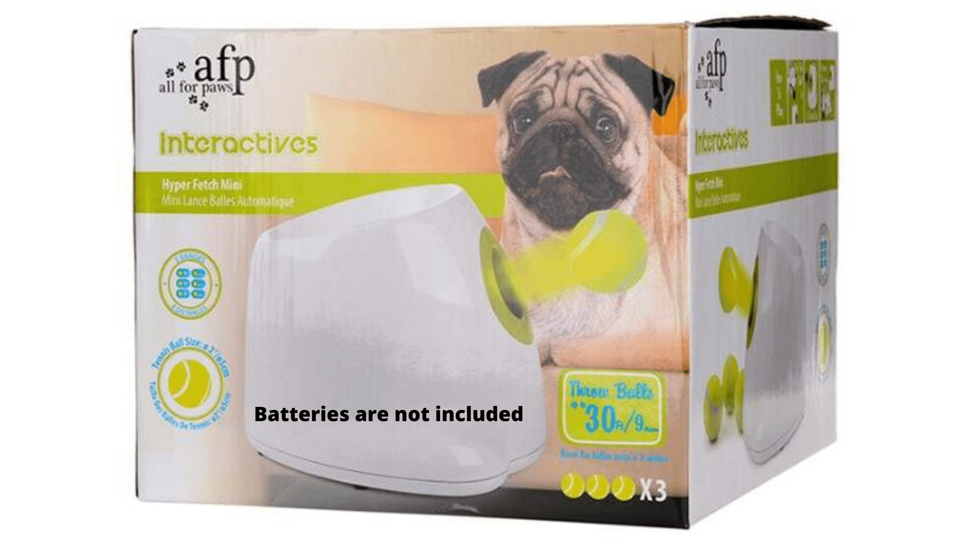 AFP Automatic Ball Launcher Dog Ball Thrower Machine Hyper Fetch 6 Tennis Ball included