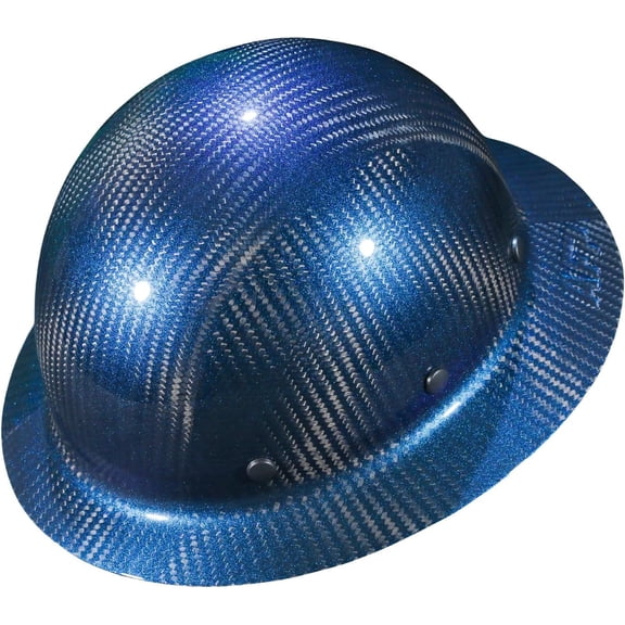 AFP Fiber Full Brim Hard Hat | 6 Point Ratchet Suspension | OSHA & ANSI Rated | Hard Hats for Men | Premium Construction Helmets for Safety