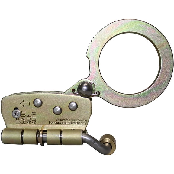 AFP Self-Locking Rope Grab with 2.25 inch Connecting Eye, used with 5/8 Lifeline Rope, For Construction, Climbing, Fall-Protection, 310 lb. Capacity (OSHA/ANSI Compliant)