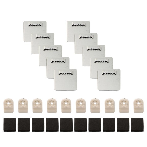 AFQH 10PCS Picture Frame Hanger Metal Photo Frame Hangers 40*40mm Bathroom Mirror Frame Photo Frame Hanger With Glass Hanging Piece