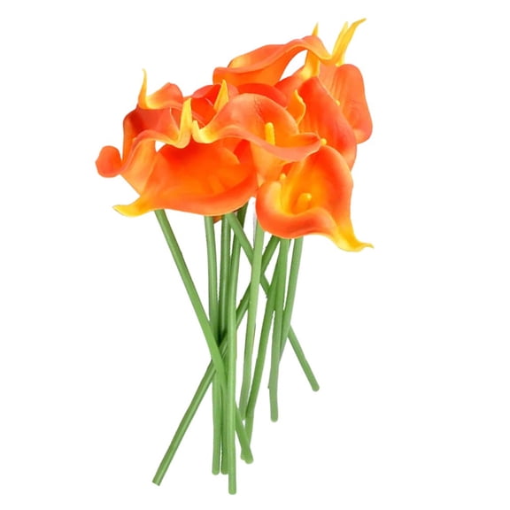 AFQH 10pcs Artificial Calla Lily Flowers for Chic and Elegant Arrangements 34cm