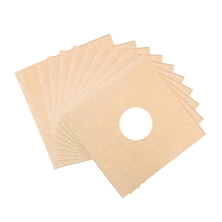 AFQH 12" 10pcs Vinyl Record Sleeves White Colour Disco Bags Card For LP  Vinyl Record