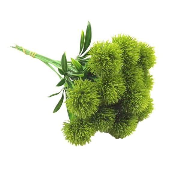 AFQH 12Pcs Artificial Flowers Dandelion Plastic Bundle Fake Flowers Decor for Wedding
