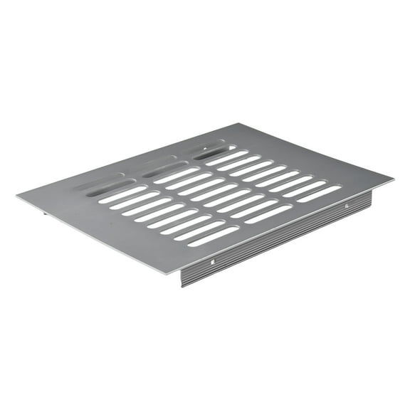 AFQH 150mm Length Silver Aluminum Alloy Rectangular Air Vents Cover,Louvered Ventilation Grilled For Wardrobe Shoe Cabinet Closeted