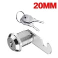 thumbnail image 1 of AFQH 16/20/25mm Cam Lock Door Drawer Cabinet Mail Box Locker Cupboard + 2 Keys, 1 of 9