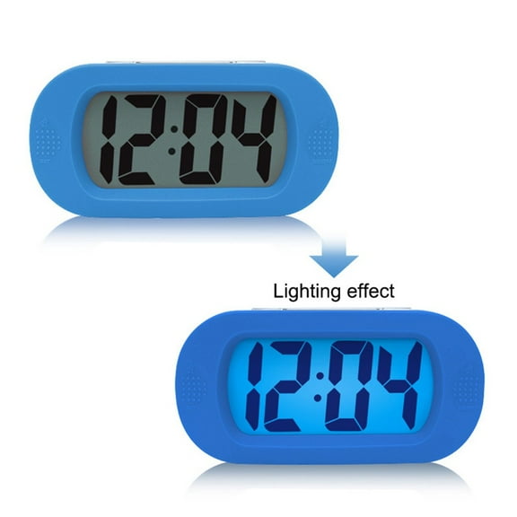 AFQH 1PC Digital Alarm Clock Travel Clock with Snooze and Nightlight Alarm Clocks
