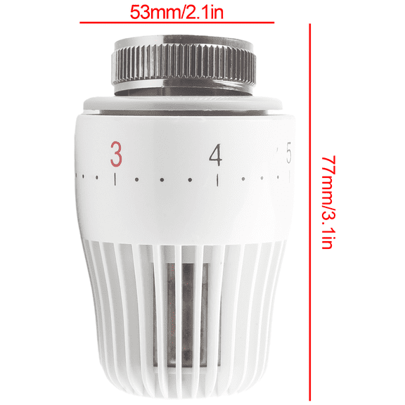 AFQH 1pc Thermostatic Temperature Control Valve Head M30x1.5 Thermostatic Radiator Valve Replacement Sensor Head For Floor Heating