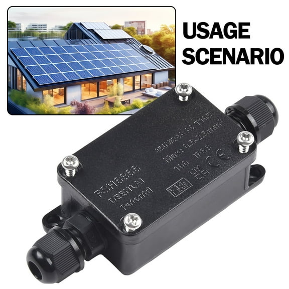 AFQH 2 Way Waterproof IP66 Cable Connector Junction Box for Outdoor Use Reliable Sealing and Strong Cable Connection