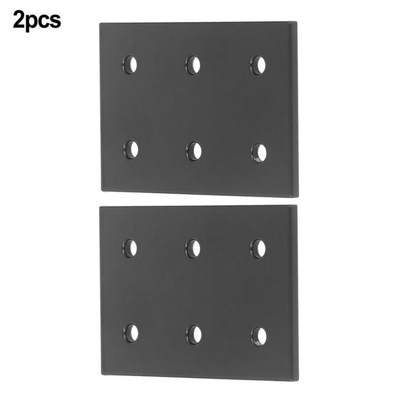 AFQH 2Pcs Furniture Joining Plate 6Holes Stainless steel Flat Connecting Plate 2040