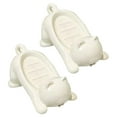 thumbnail image 1 of AFQH 2pcs Cute Cat Drain Soap Holder Container Smooth Plastic Toilet Soap Dish Case, 1 of 6