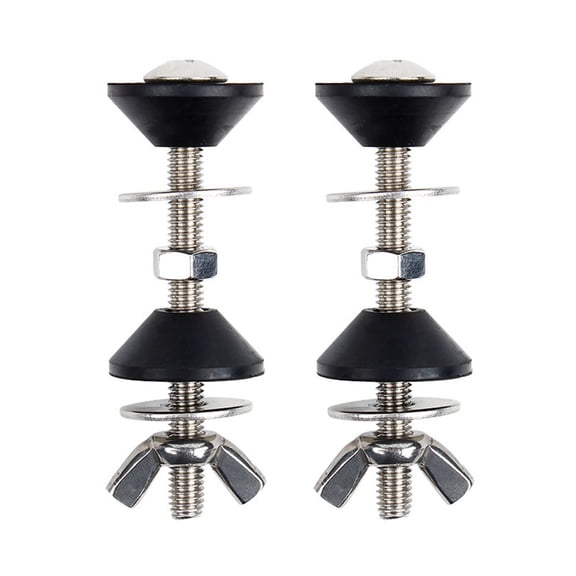 AFQH 2pcs Toilet Cistern To Toilet Pan Fixing Sealing Kit Close Coupling Bolts WC Easy Installation Toilet Closet Bathroom Fitting