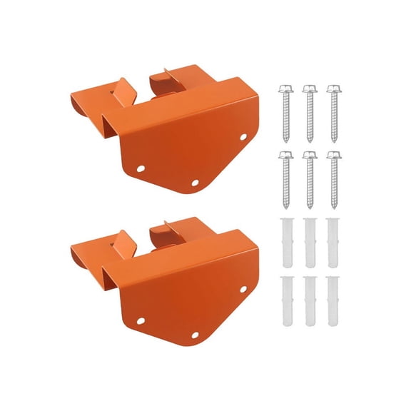 AFQH 2pcs Wall Mounted Grass Trimmer Rack Garden Heavy Duty Garage Storage Organizer Multi-purpose Tool Rack For Chainsaw Storage