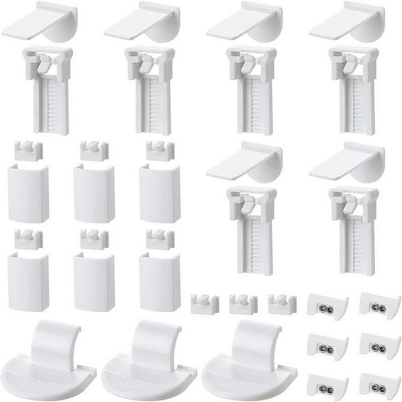 AFQH 36-Piece Pleated Blind DIY Accessories Set: Easy Installation & Versatile Use!