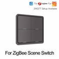thumbnail image 1 of AFQH 4 Gang Scene Switch For Tuya For Zigbee Smart Scene Switch Push Button Control, 1 of 10