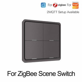 AFQH 4 Gang Scene Switch For Tuya For Zigbee Smart Scene Switch Push Button Control