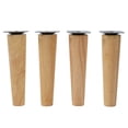thumbnail image 1 of AFQH 4PCS Sofa Leg Furniture Leg Screw Solid Wood Leg Wooden Table Cabinet Leg, 1 of 10