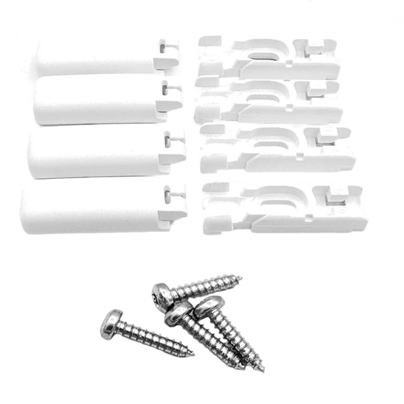 AFQH 4Pcs Blind Base Clamping Brackets with Screws Clamping Brackets Set for Windows