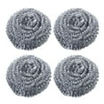 thumbnail image 1 of AFQH 4pcs Stainless Steel Clean Ball Kitchen Dish Washing Steel Wire Ball Scourer Steel Wool Scrubber Steel Brush Home Kitchen Stoves, 1 of 10