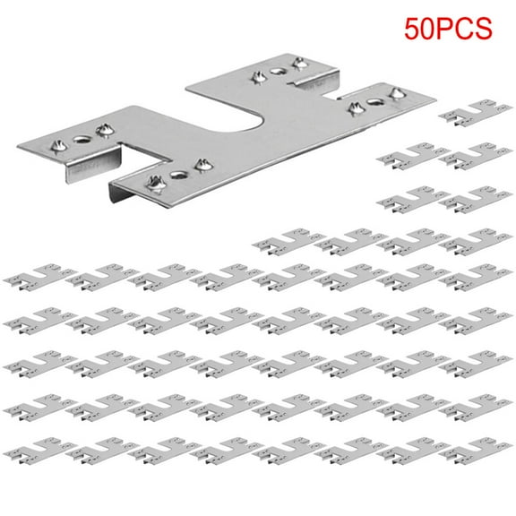 AFQH 50PCS Photovoltaic Conductive Sheet Solar Panel Grounding Clip Washer Sheet