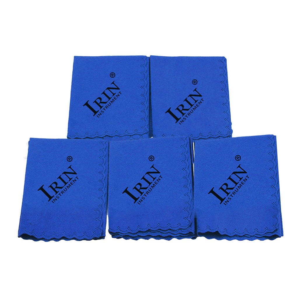 AFQH 5pcs Universal Microfiber Cleaning Polishing Cloth For Guitar