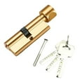thumbnail image 1 of AFQH 70mm Aluminum Lock Knob Cylinder Anti-theft Door Lock Core with 3 Keys 1 Screw, 1 of 8